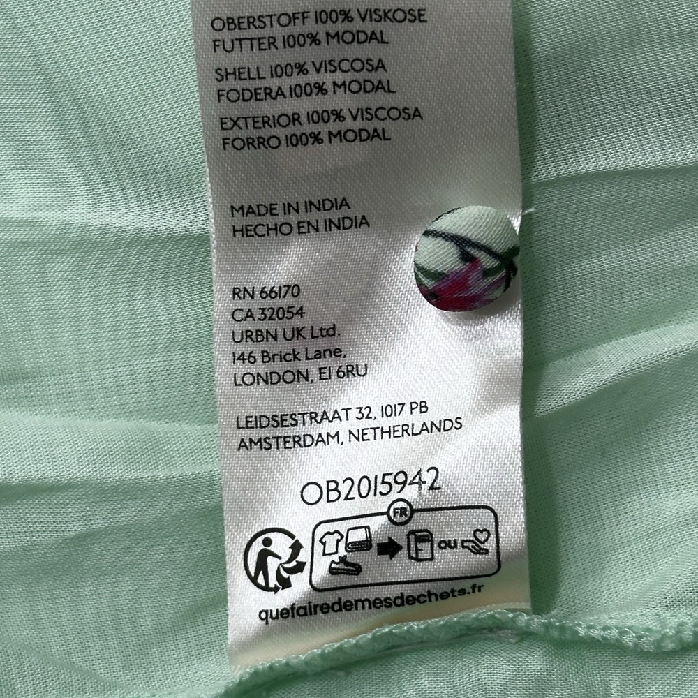 Anthropologie The Somerset Halter Maxi Dress Size XL Green Floral Smocked Tiered - Picture 10 of 14